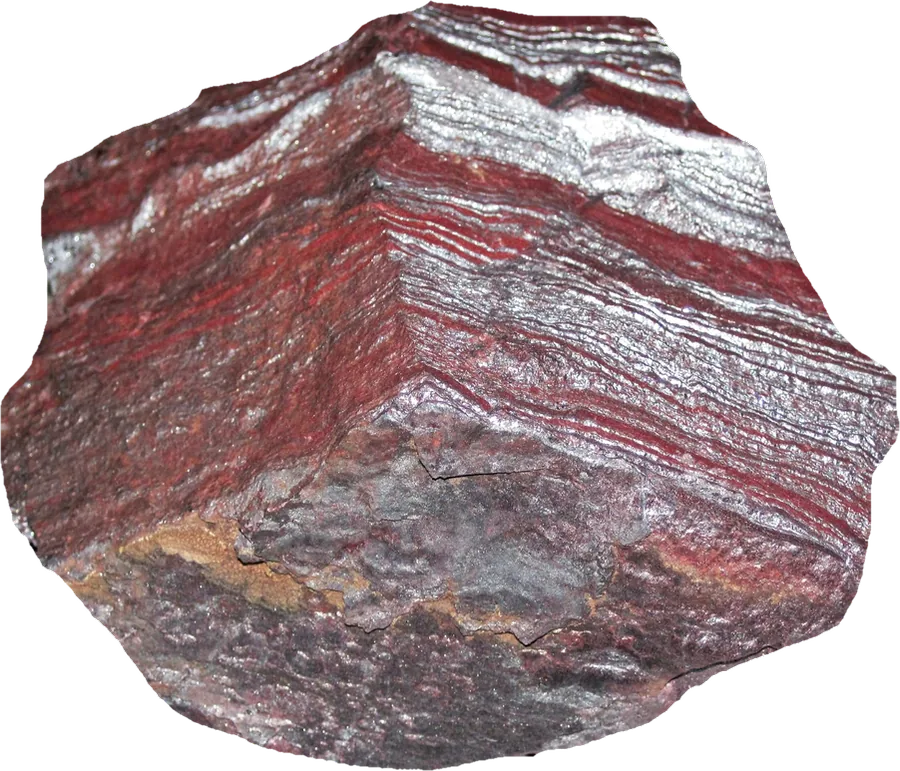 banded iron, photographed