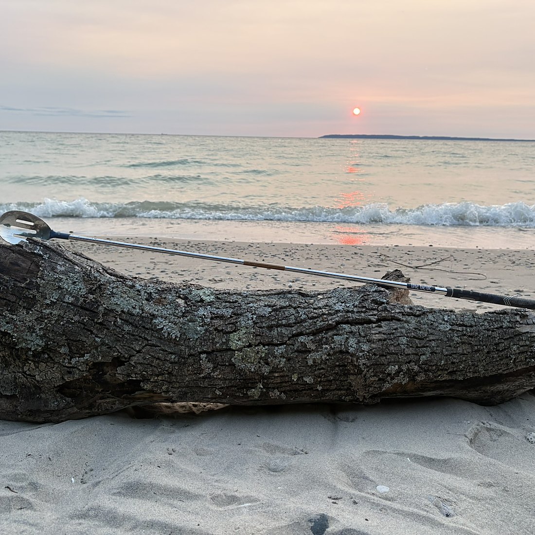 The Rock Spoon on driftwood